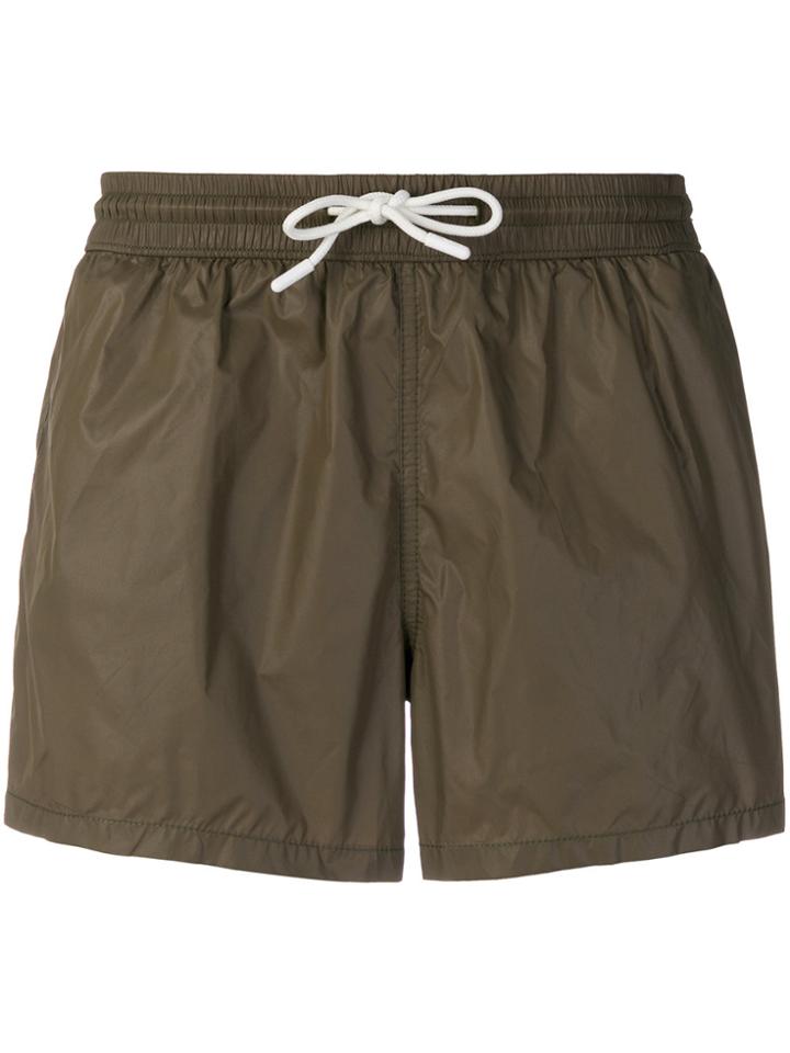 Entre Amis Drawstring Swim Shorts - Green