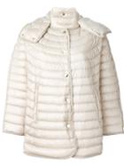 Moncler 'chinchard' Jacket, Women's, Size: Ii, Nude/neutrals, Polyamide/feather Down