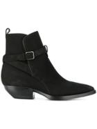 Saint Laurent Theo 40 Ankle Boots - Black