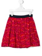 Kenzo Kids Pleated Leopard Skirt, Girl's, Size: 14 Yrs, Pink/purple