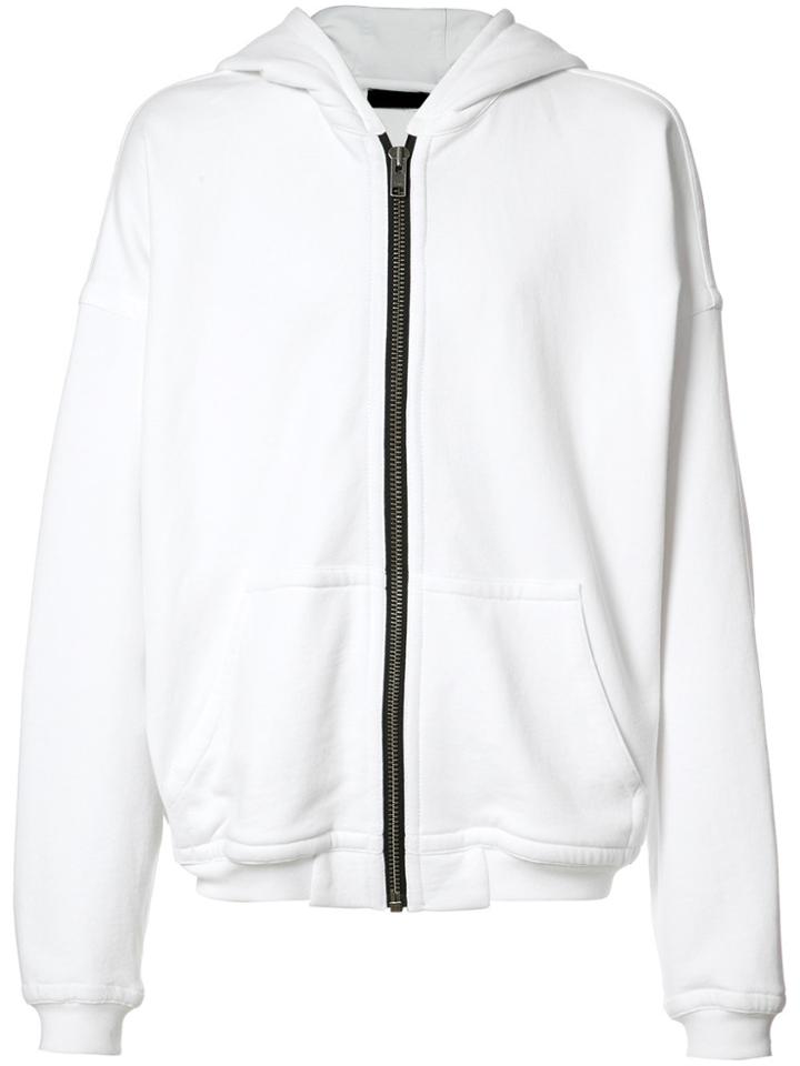 Haider Ackermann Zipped Hoodie - White