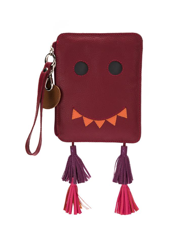 Sarah Chofakian Tassel Details Clutch - Red