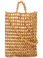 Cult Gaia Riya Beaded Tote - Neutrals