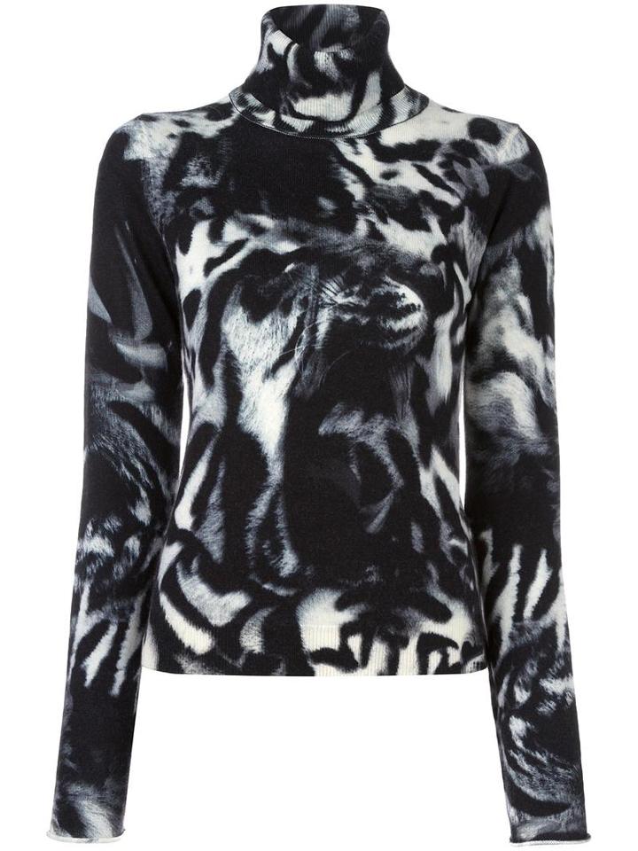Ps By Paul Smith Patterned Jumper, Women's, Size: Small, Black, Merino