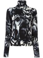 Ps By Paul Smith Patterned Jumper, Women's, Size: Small, Black, Merino