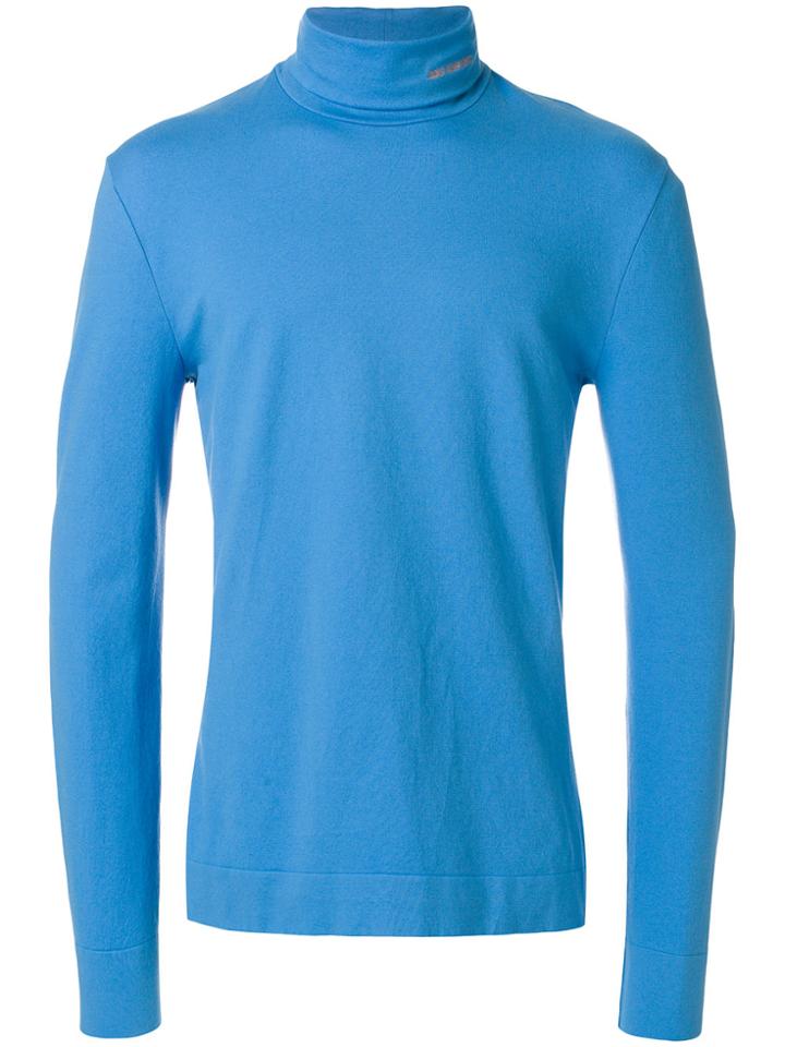 Calvin Klein 205w39nyc Roll Neck Jumper - Blue
