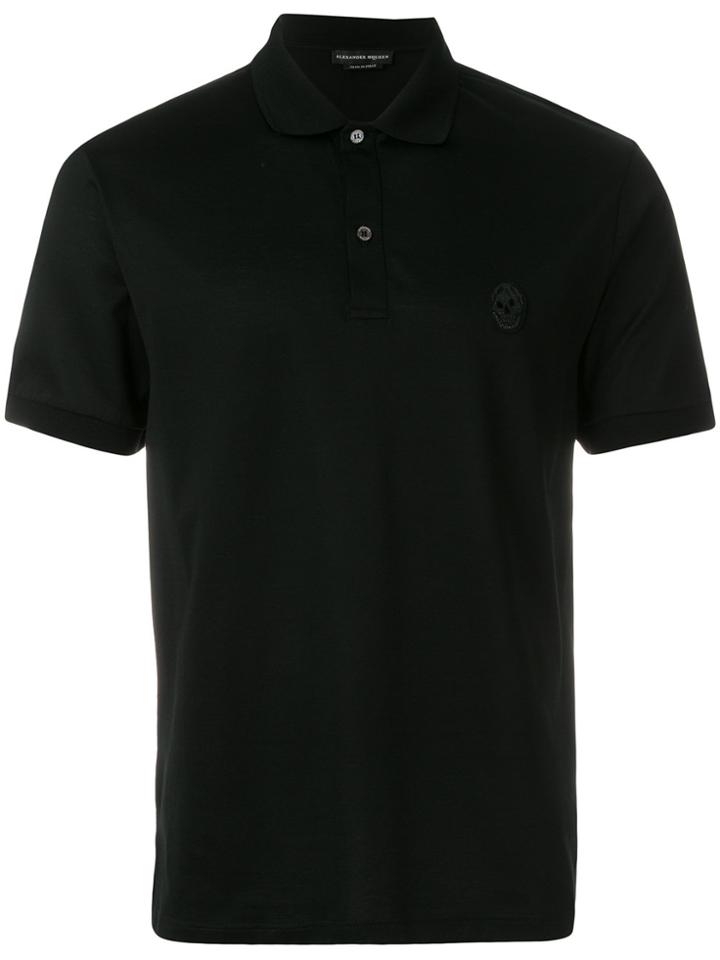 Alexander Mcqueen Classic Piqué Polo Shirt - Black