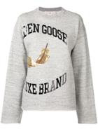 Golden Goose Deluxe Brand Logo Print Sweater - Grey