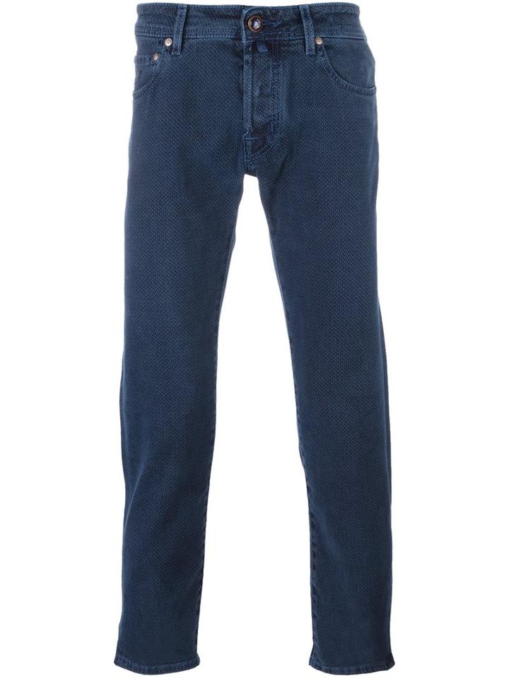 Jacob Cohen Jacquard Slim Fit Chinos