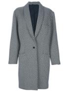 Versace Vintage Striped Coat, Women's, Size: 44, White