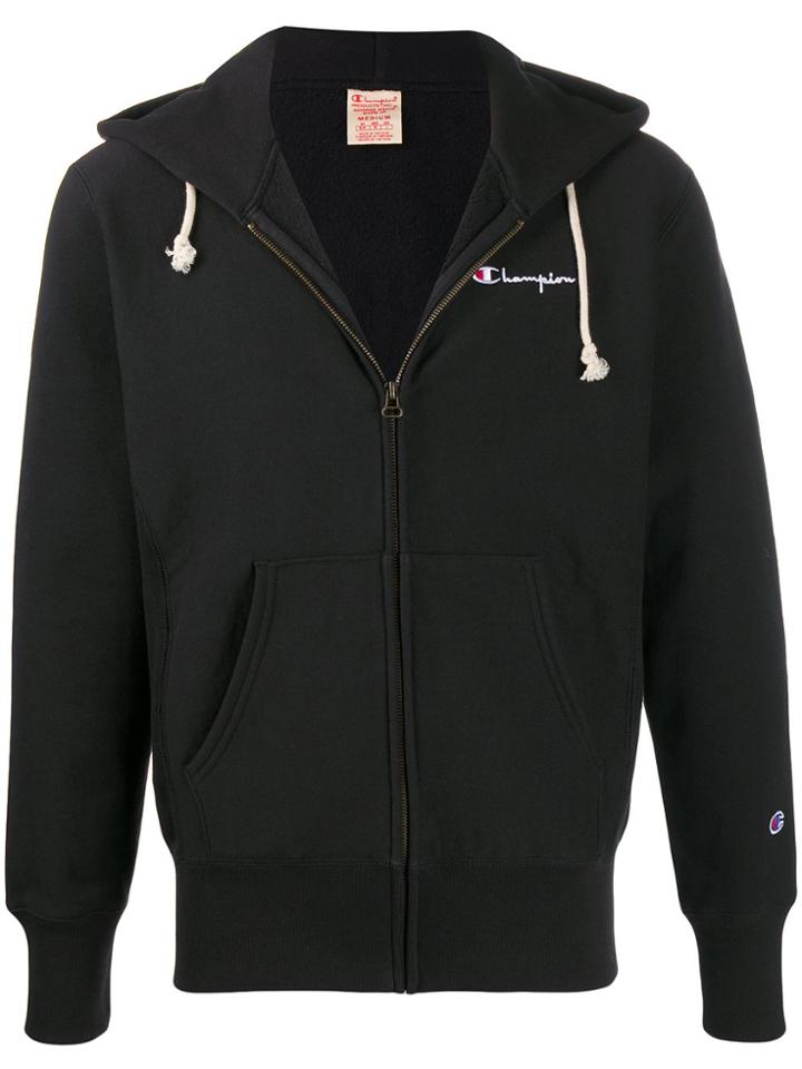 Champion Zip-up Hoodie - Black