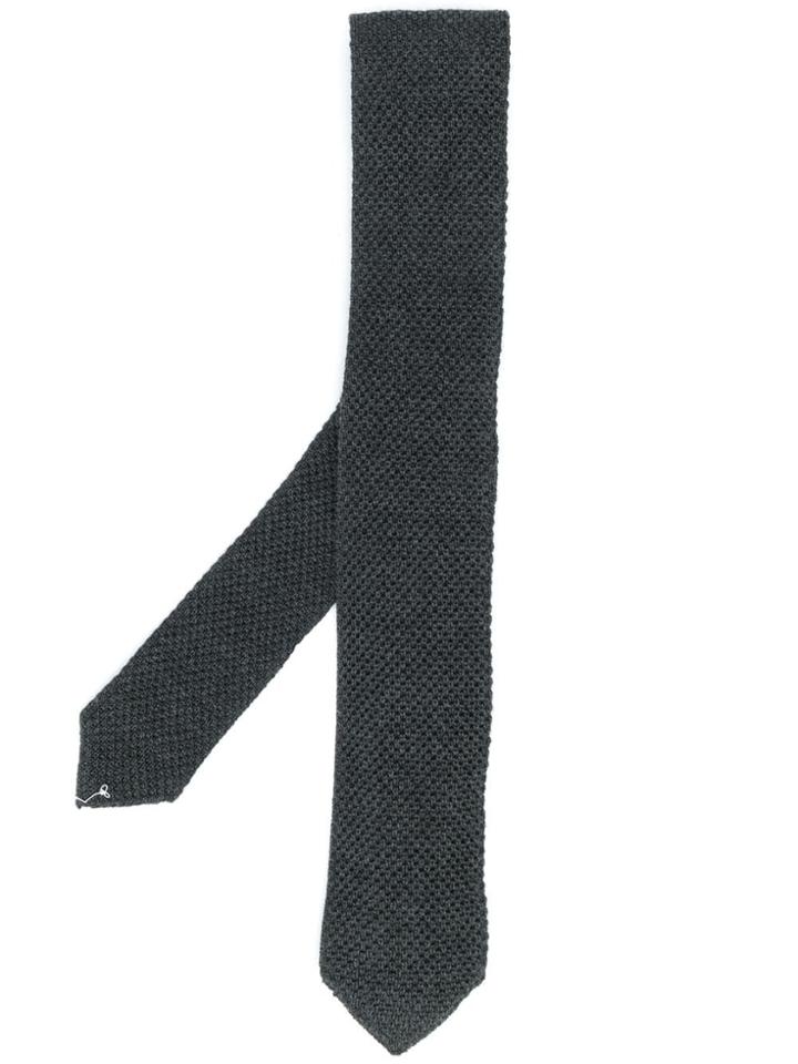 Brunello Cucinelli Knitted Tie - Grey
