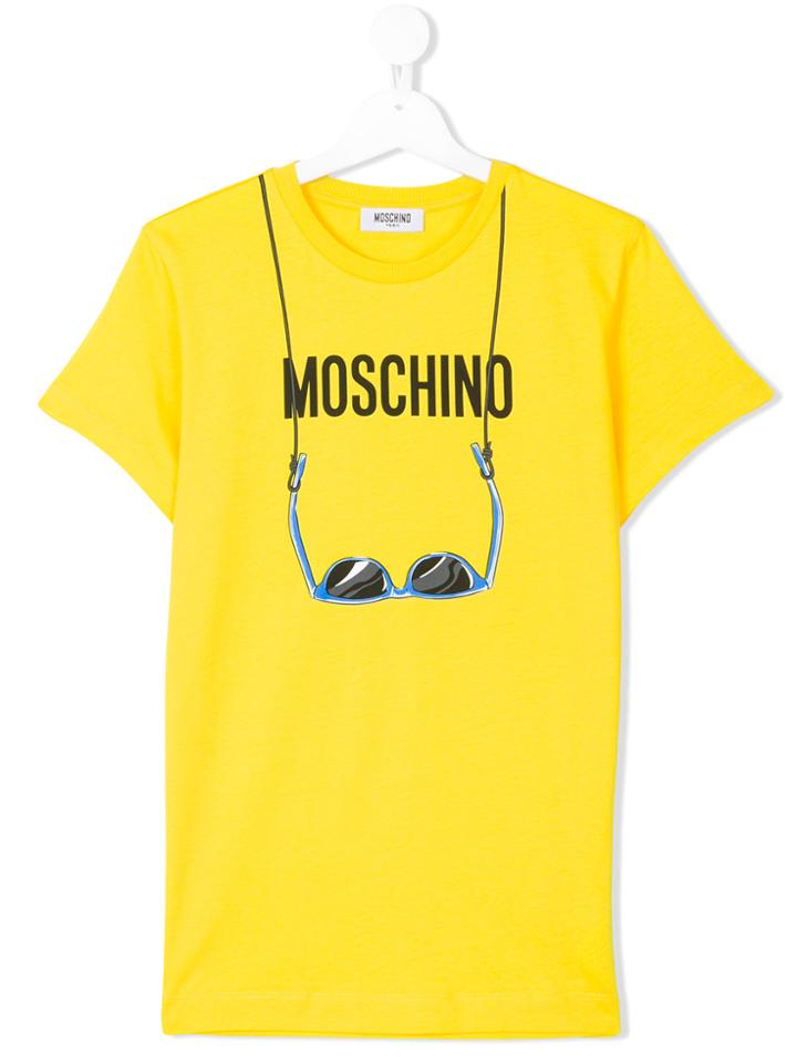 Moschino Kids Teen Logo T-shirt - Yellow & Orange