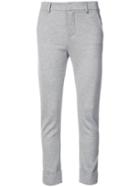 Closed - Marl Cropped Slim Fit Trousers - Women - Spandex/elastane/viscose - 24, Grey, Spandex/elastane/viscose