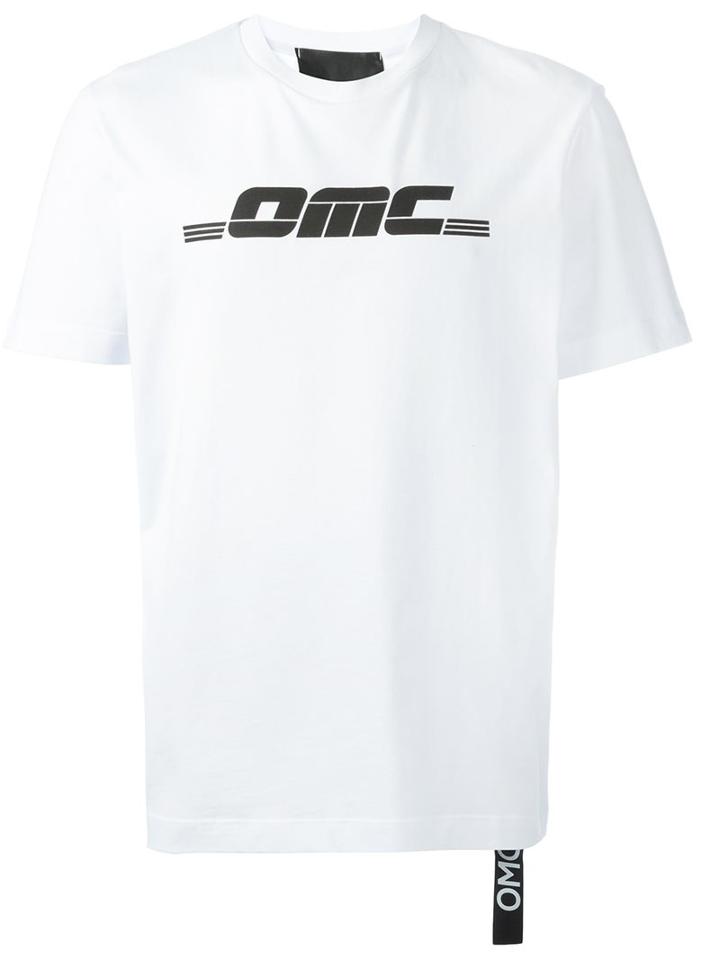 Omc Logo Print T-shirt, Men's, Size: Small, White, Cotton