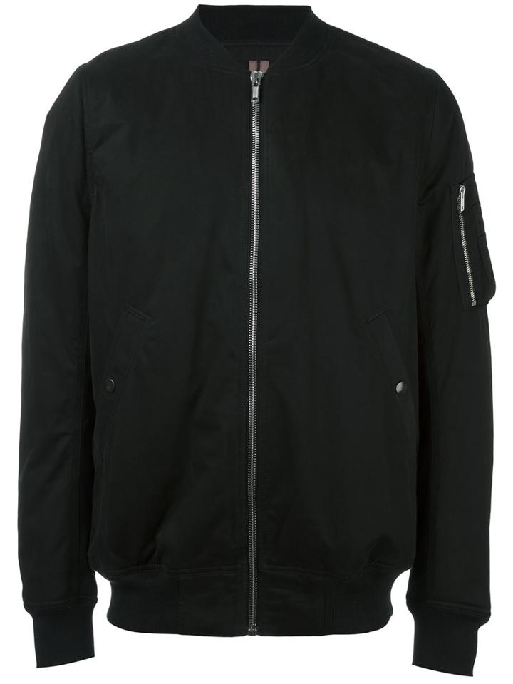 Rick Owens Drkshdw Strap Back Detail Bomber Jacket