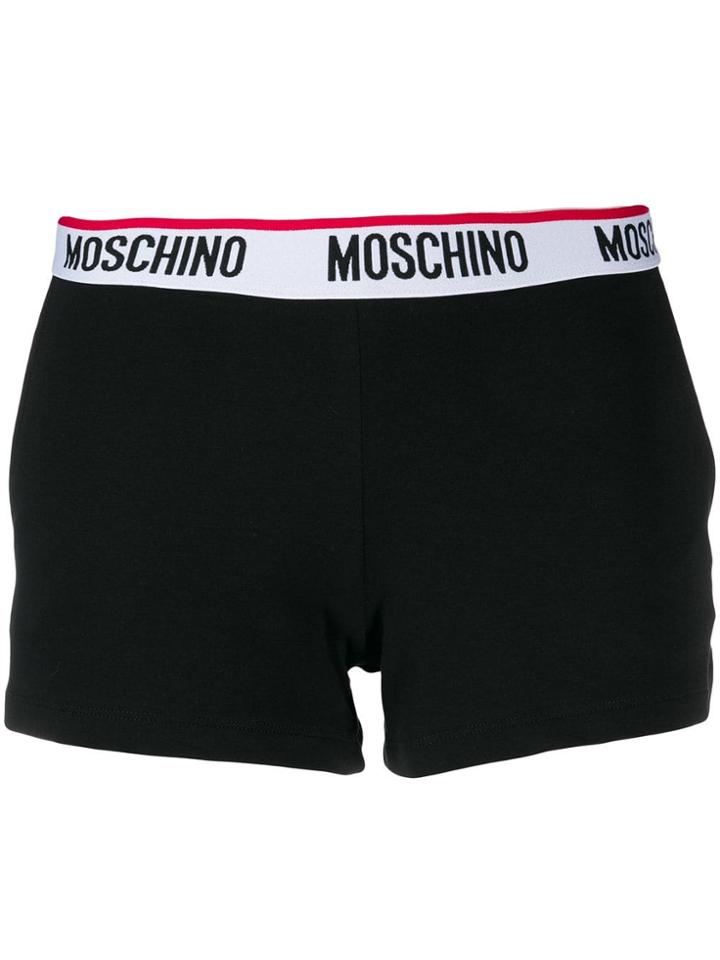 Moschino Stretch Fit Shorts - Black