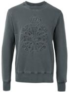 Vivienne Westwood Man Logo Embroidered Sweatshirt, Men's, Size: Medium, Grey, Cotton