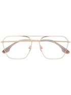 Victoria Beckham Vb2102 Square-frame Glasses - Gold
