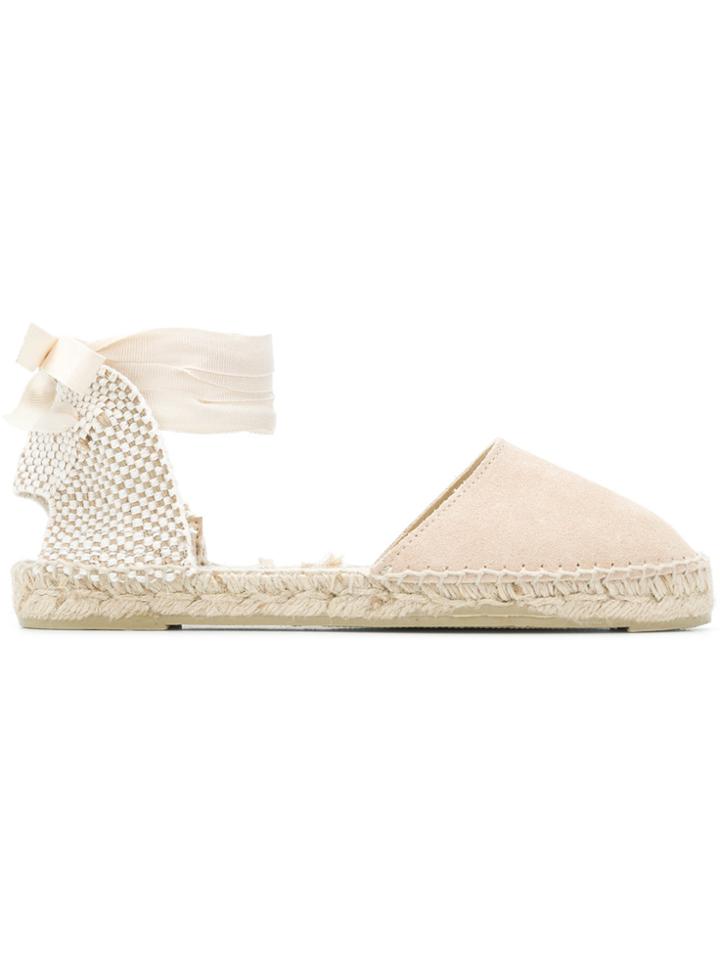 Manebi Flat Sole Espadrilles - Nude & Neutrals
