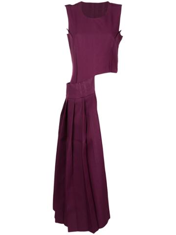 Comme Des Garçons Vintage Cutout Pleated Dress - Pink & Purple