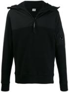 Cp Company Lens Detail Zip-up Sweatshirt - Black