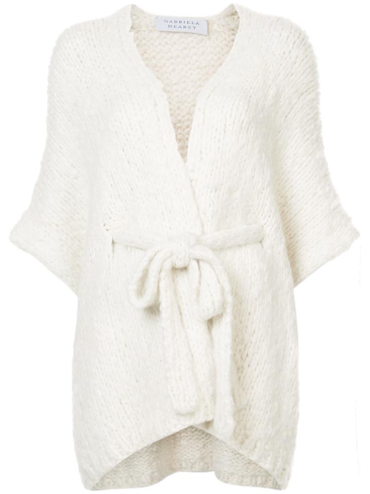 Gabriela Hearst Knitted Cape - White