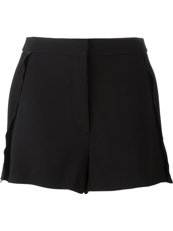 Stella Mccartney Draped Shorts, Women's, Size: 40, Black, Spandex/elastane/acetate/viscose/silk