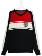 Ralph Lauren Kids Teen Panelled Polo Bear Patch Jumper - Red