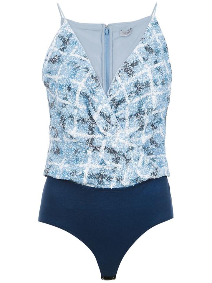 Tufi Duek Printed Bodysuit - Blue