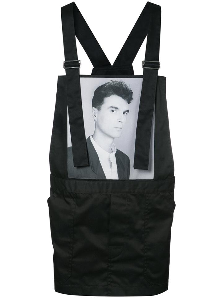Raf Simons Robert Mapplethorpe Photograph Print Apronsuit - Black