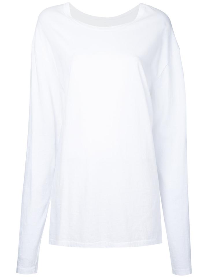 Bassike - Oversized Knitted Top - Women - Cotton - S, White, Cotton