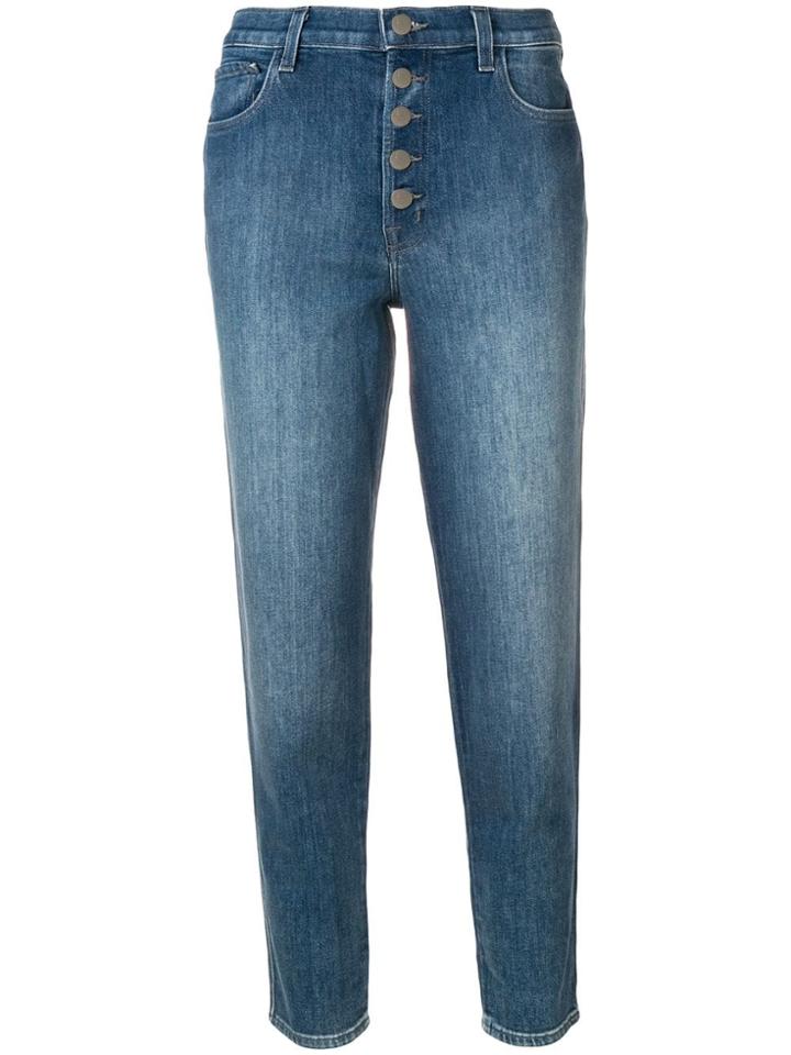 J Brand Heather Cropped Jeans - Blue