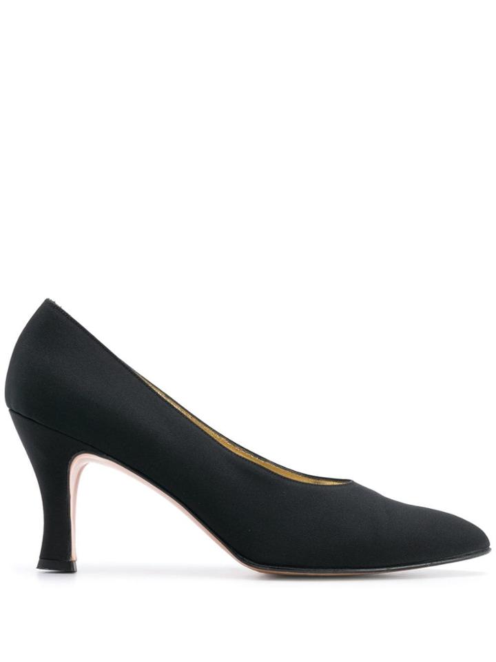 Salvatore Ferragamo Vintage 2000's Sculpted Pumps - Black