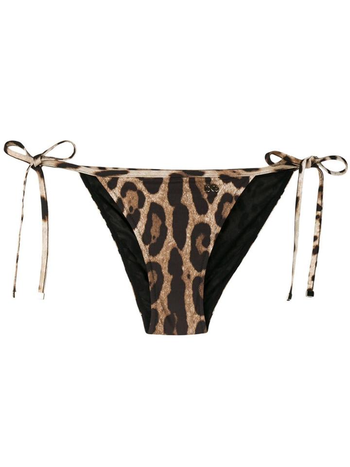 Dolce & Gabbana Brazilian Bikini Bottoms - Brown