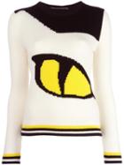 Ermanno Scervino Eye Intarsia Knit Jumper, Women's, Size: 40, Cashmere