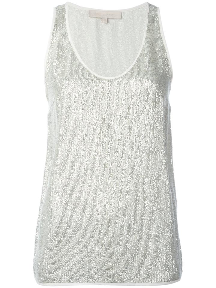 Vanessa Bruno Metallic Knit Tank Top