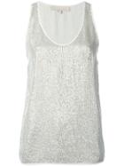 Vanessa Bruno Metallic Knit Tank Top