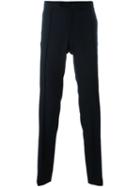 Valentino Straight Leg Trousers, Men's, Size: 52, Blue, Cotton/wool