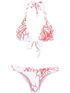 Brigitte - Printed Bikini Set - Women - Polyamide/spandex/elastane - Gg, White, Polyamide/spandex/elastane