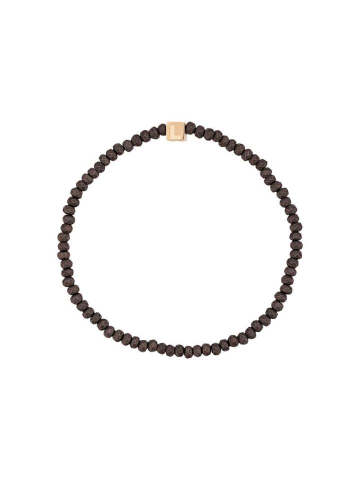 Luis Morais Cubed Letter Bracelet - Black