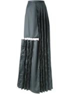 Chalayan Cutout Detail Pleated Long Skirt