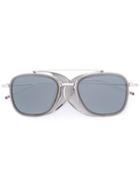 Thom Browne - Square Frame Sunglasses - Unisex - Acetate/metal (other) - One Size, Grey, Acetate/metal (other)