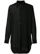 Ann Demeulemeester Grise Asymmetric Shirt, Men's, Size: Large, Black, Cotton