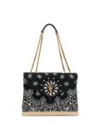 Saint Laurent Paisley Print Tote Bag - Black