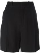 Chloé Tailored Shorts, Women's, Size: 34, Black, Acetate/viscose/silk