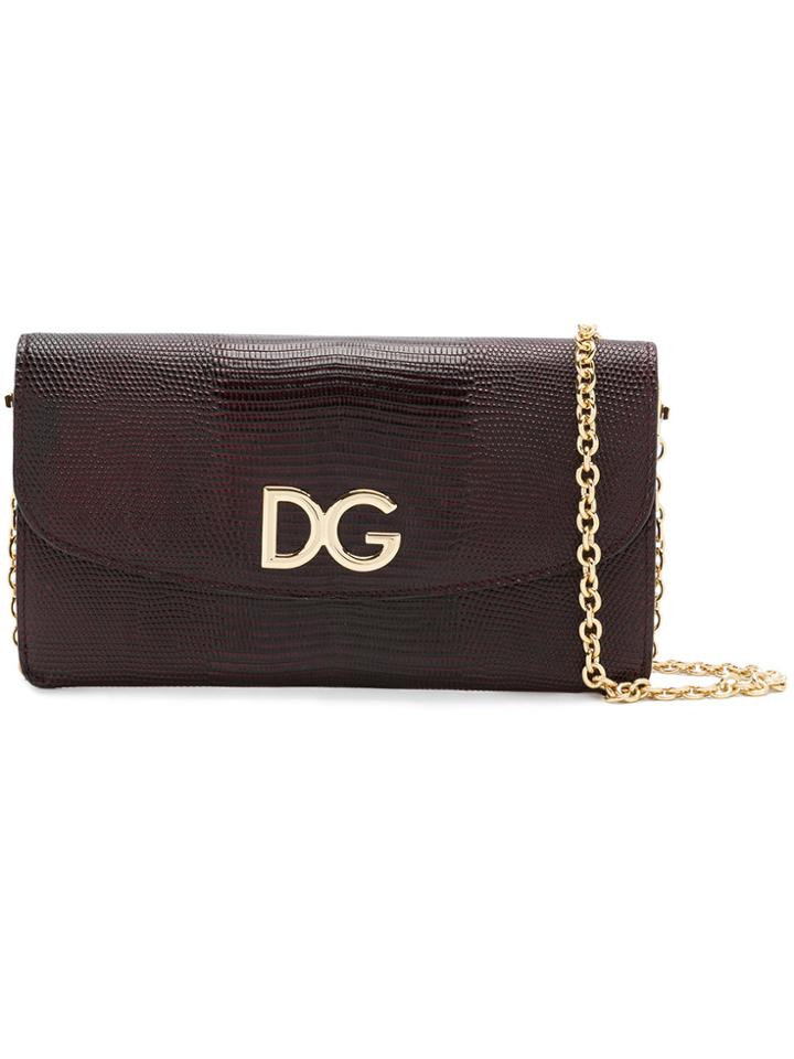 Dolce & Gabbana Wallet On A Chain Bag With Removable Pouches - Brown