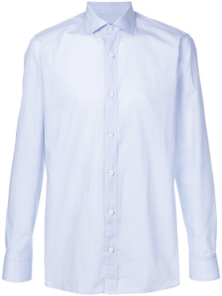 Z Zegna Classic Polka Dot Shirt - Blue
