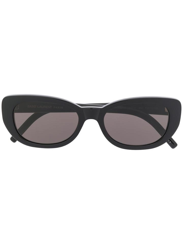 Saint Laurent Eyewear Sl316 Betty Rounded Sunglasses - Black