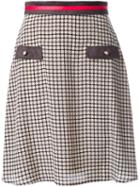 Loveless Flap Pocket Skirt, Women's, Size: 34, Nude/neutrals, Polyester